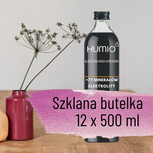HUMIO - alkaline water, 12 bottles in glass
