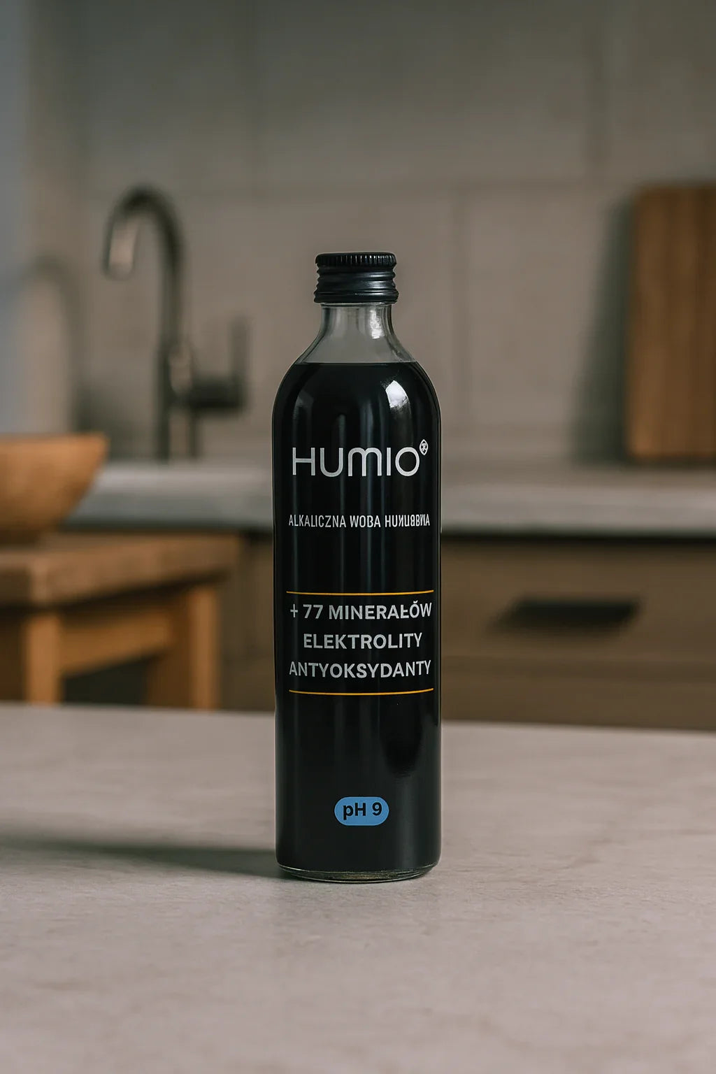 HUMIO - alkaline water, 12 bottles in glass